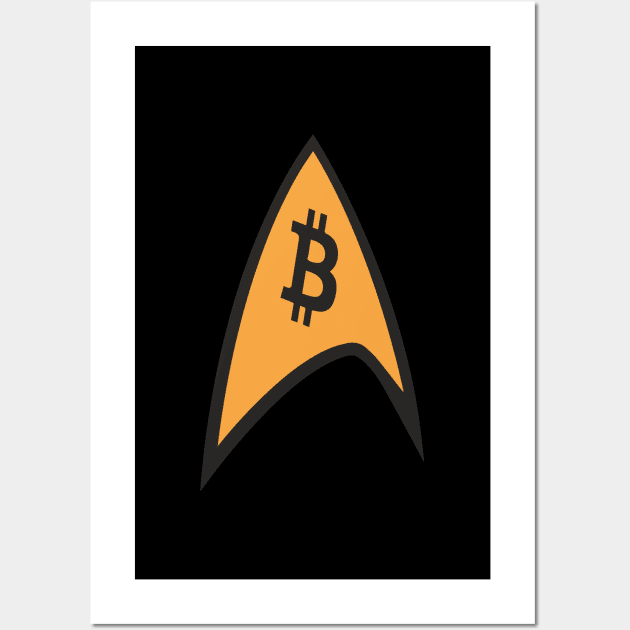 Bitcoin Trek Wall Art by phneep